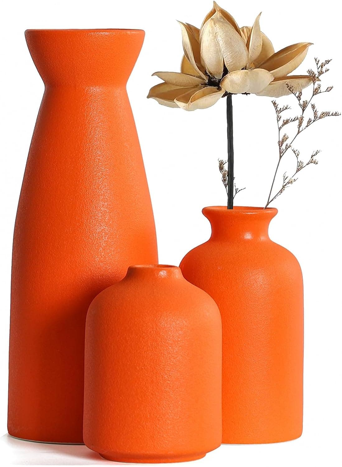 3 Small Flower Vases