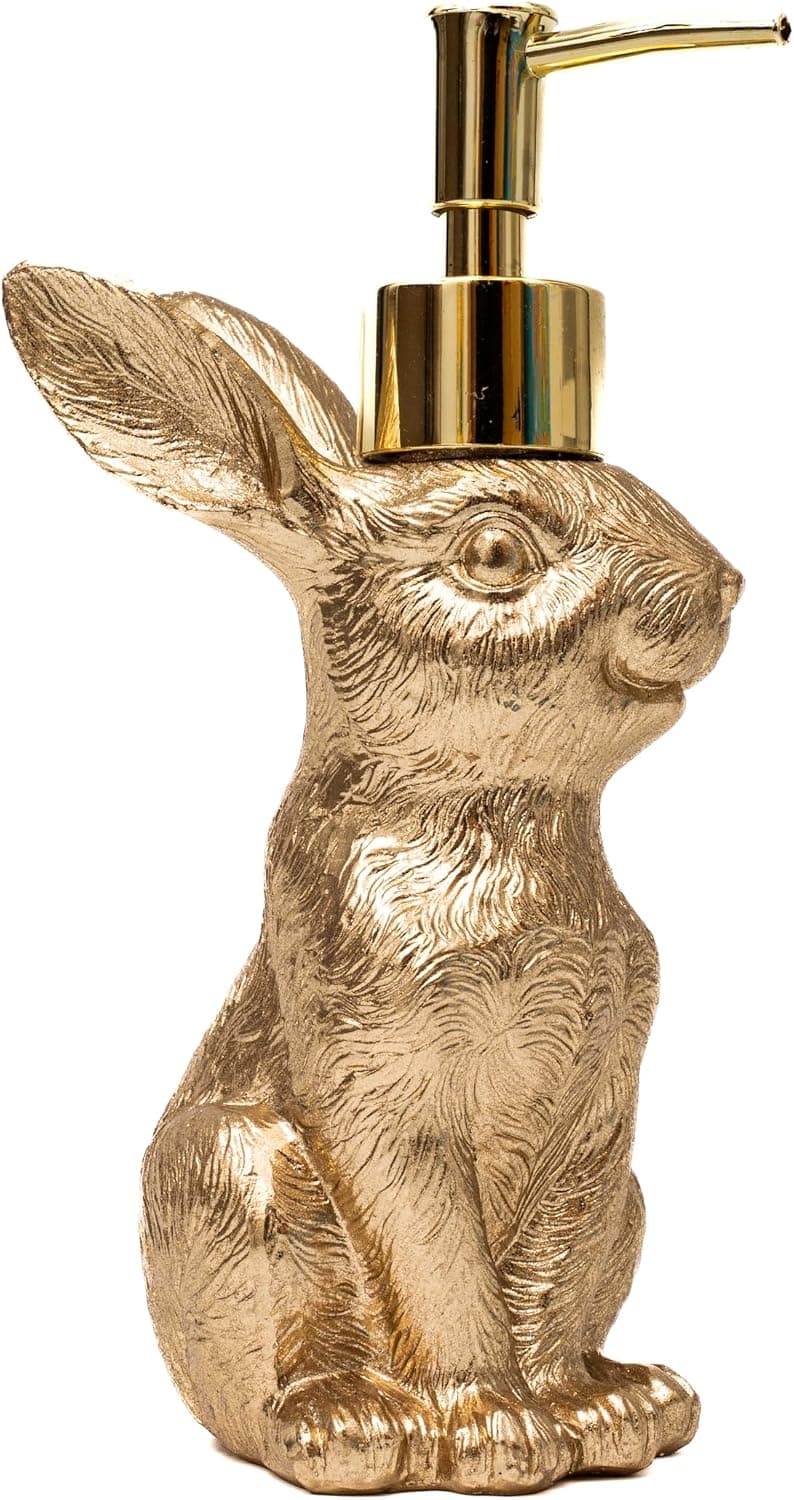 Gold Bunny Soap Dispenser