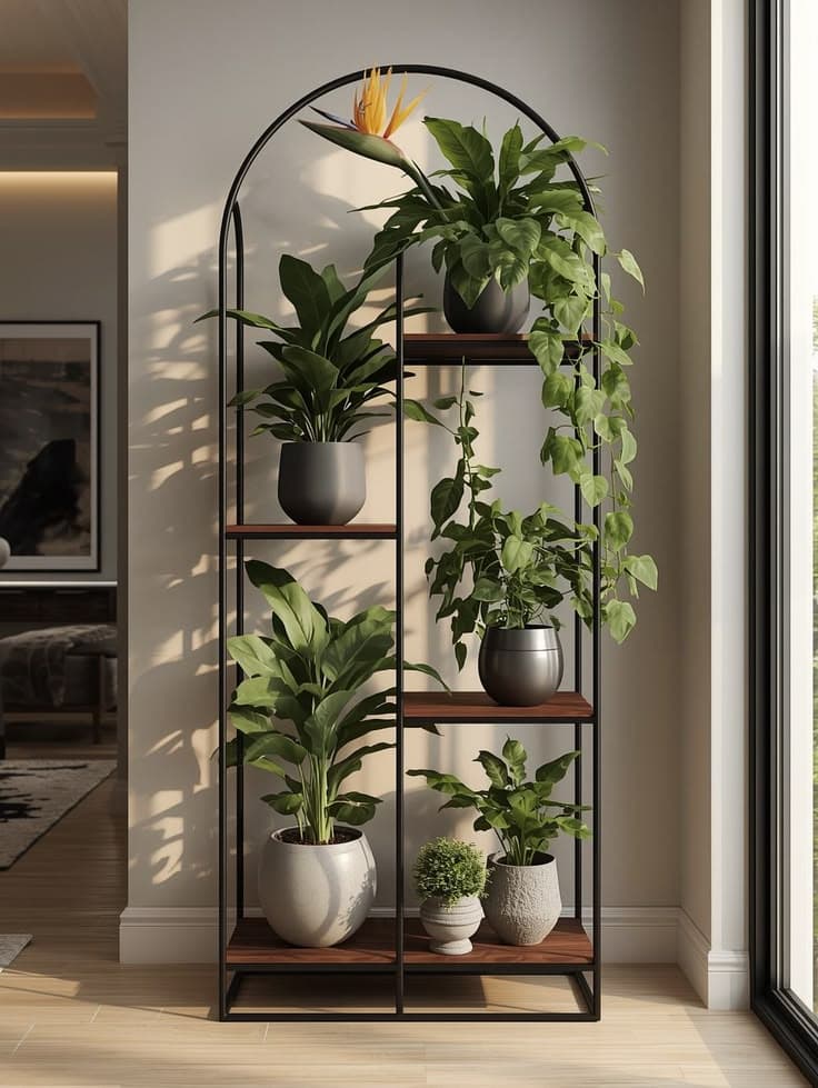 Indoor Plant Shelf Ideas: How a Stylish Plant Stand Can Transform Your Living Room