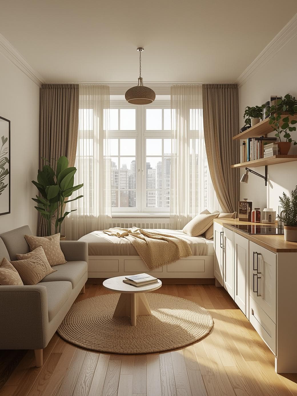 21 Small Studio Apartment Ideas to Make One Room Feel Bigger and More Beautiful
